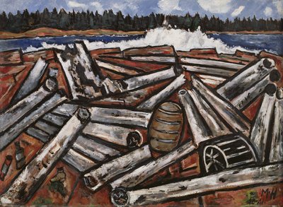 Log Jam, Penobscot Bay by Marsden Hartley
